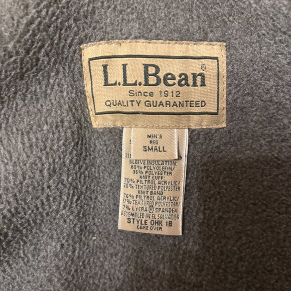 LL Bean Fleeced Lined Winter Bomber Jacket - Picture 6 of 6